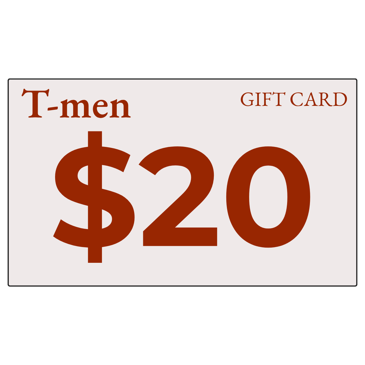 $20 Gift card